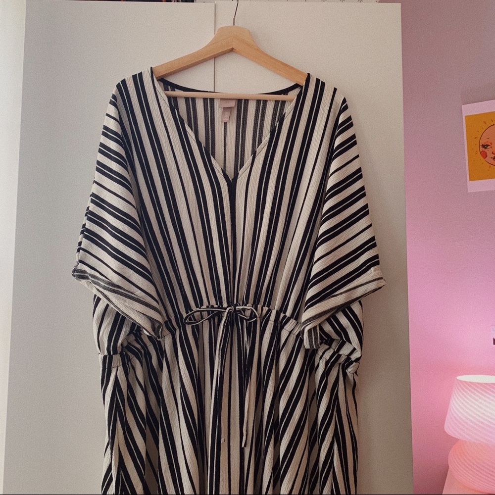 H&M+ | Dolman Striped Midi Dress